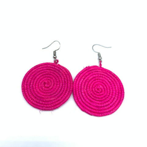 Sisal Earrings- XS Pink Variation 2