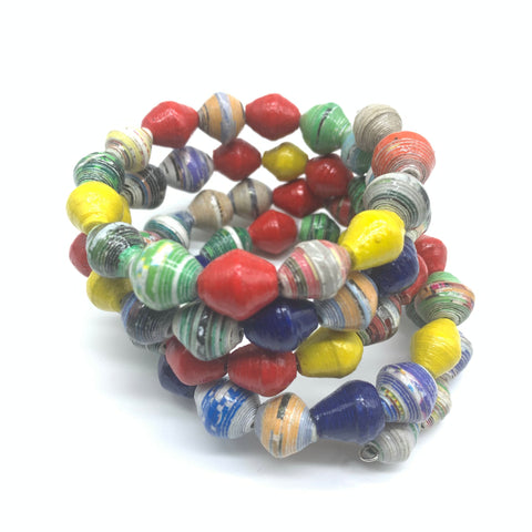 Paper Coil Bracelet-Multi colour 19