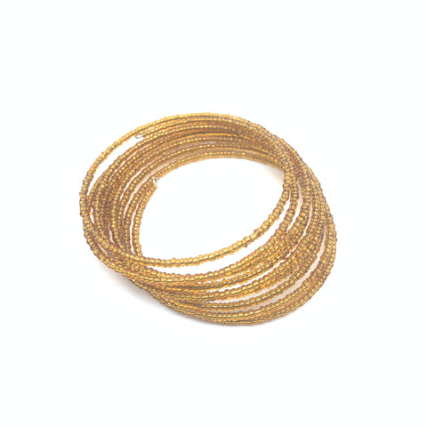 Beaded Coil Bracelet-Bronze 2