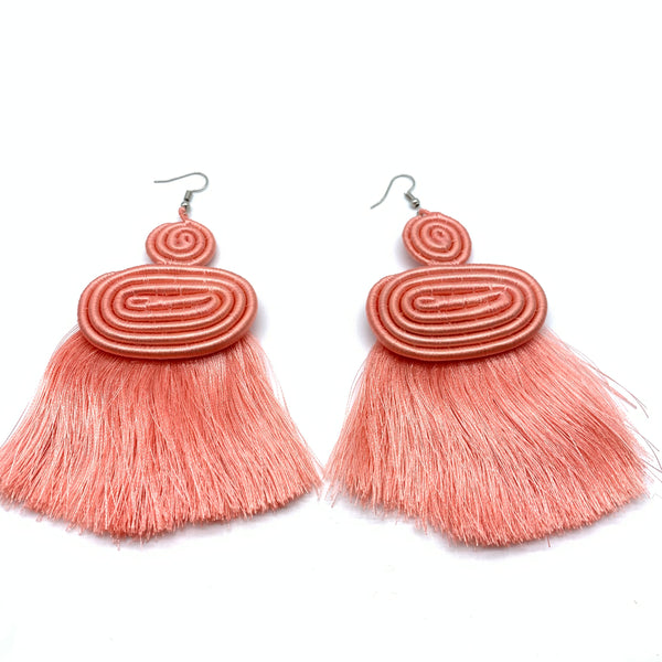 Thread Earrings Meza-Pink Variation