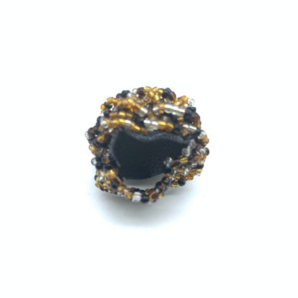 Beaded Ring-Brown Variation 4