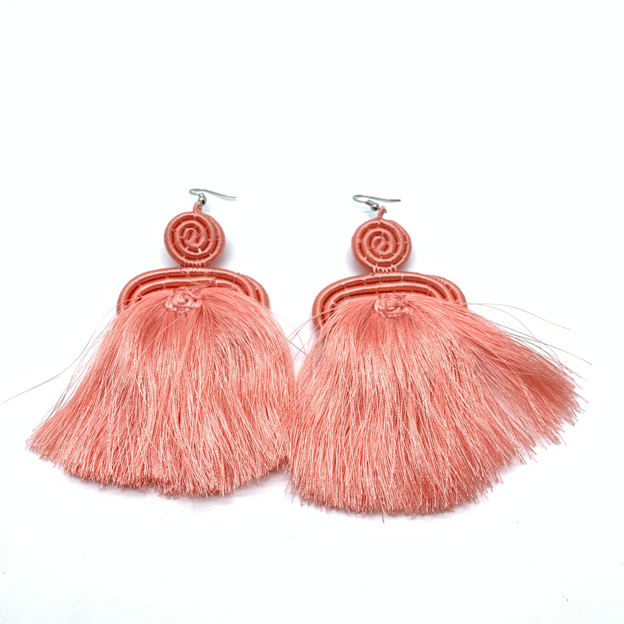 Thread Earrings Meza-Pink Variation