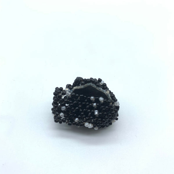 Beaded Ring-Black Variation 2