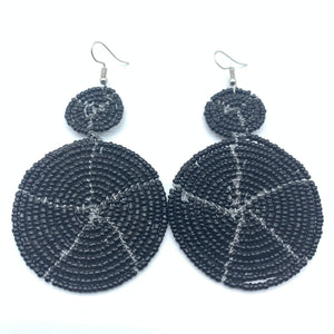 Beaded Earrings- Black Variation