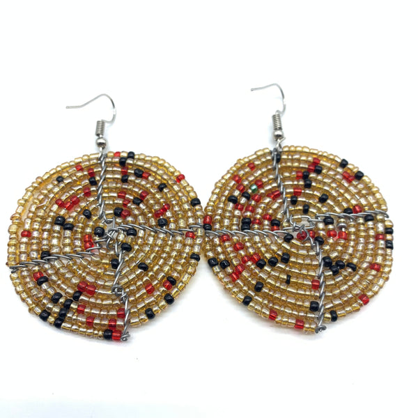 Beaded Earrings Duni-Champagne