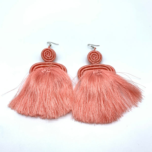 Thread Earrings Meza-Pink Variation