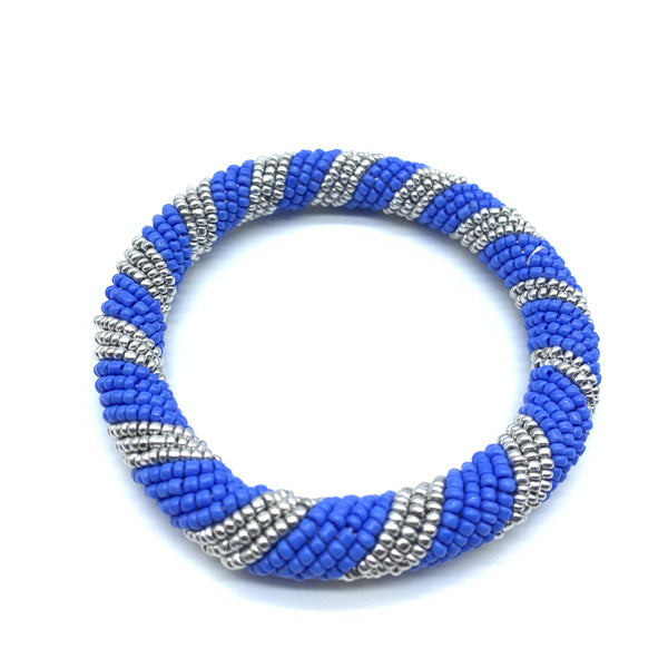 Beaded Bangle-Blue 3