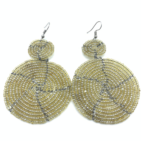 Beaded Earrings- Champagne Variation