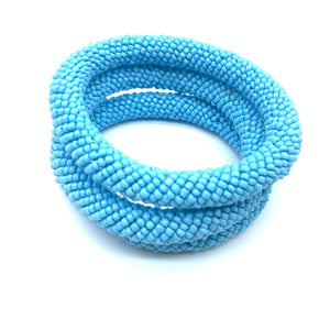 Beaded Bangle-Blue 2