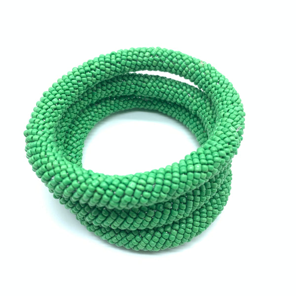 Beaded Bangle-Green 3