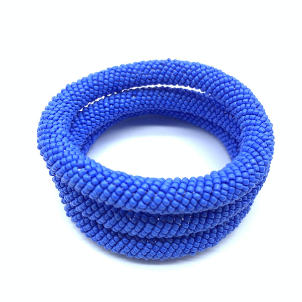 Beaded Bangle-Blue