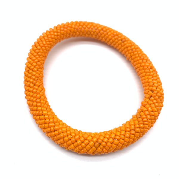 Beaded Bangle-Orange