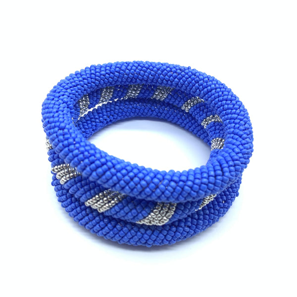 Beaded Bangle-Blue 3