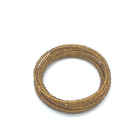 Beaded Coil Bracelet-Bronze 3