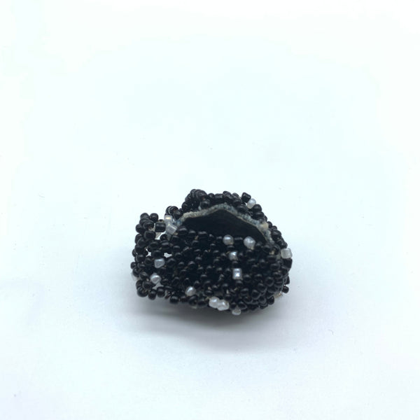 Beaded Ring-Black Variation 2