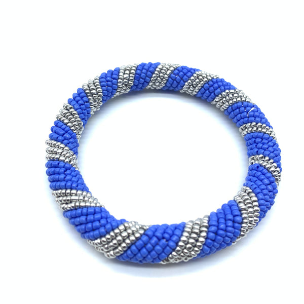 Beaded Bangle-Blue 3