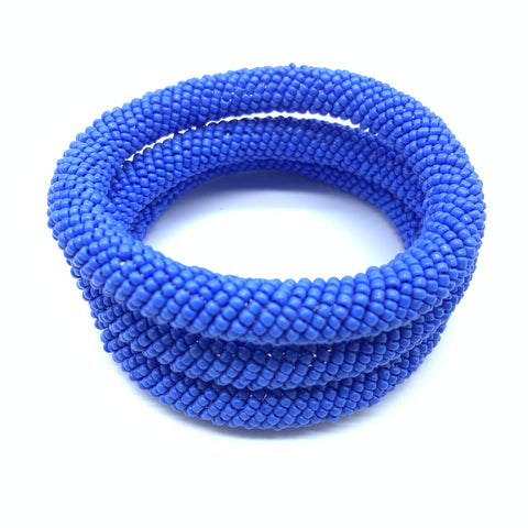 Beaded Bangle-Blue