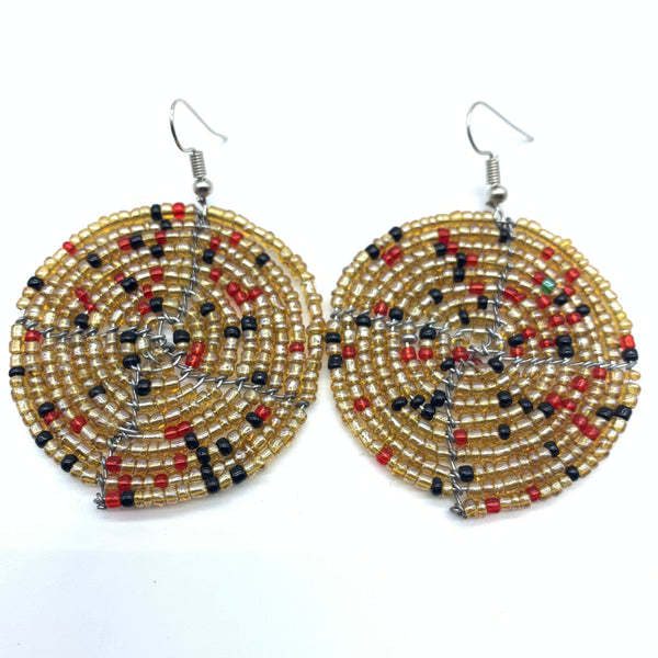 Beaded Earrings Duni-Champagne