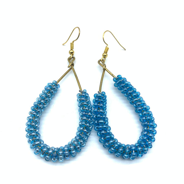 Beaded Earrings Nuru-Blue 2