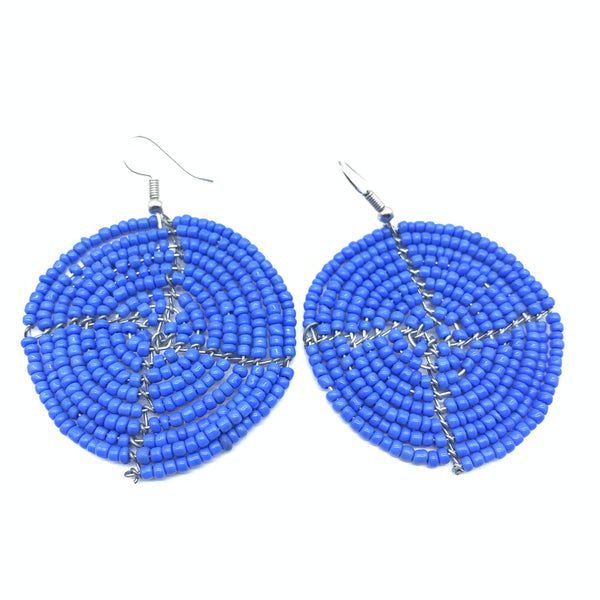 Beaded Earrings Duni-Blue