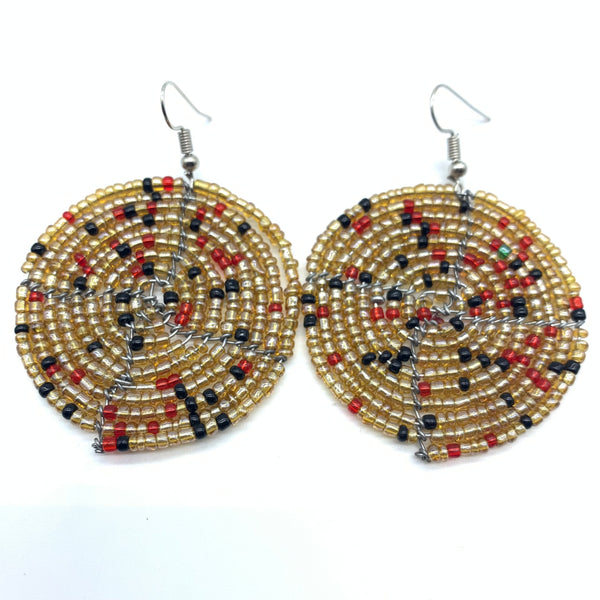 Beaded Earrings Duni-Champagne