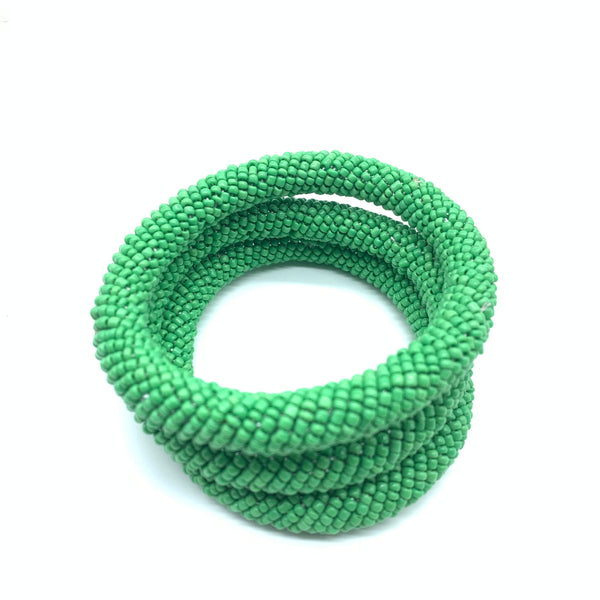 Beaded Bangle-Green 3