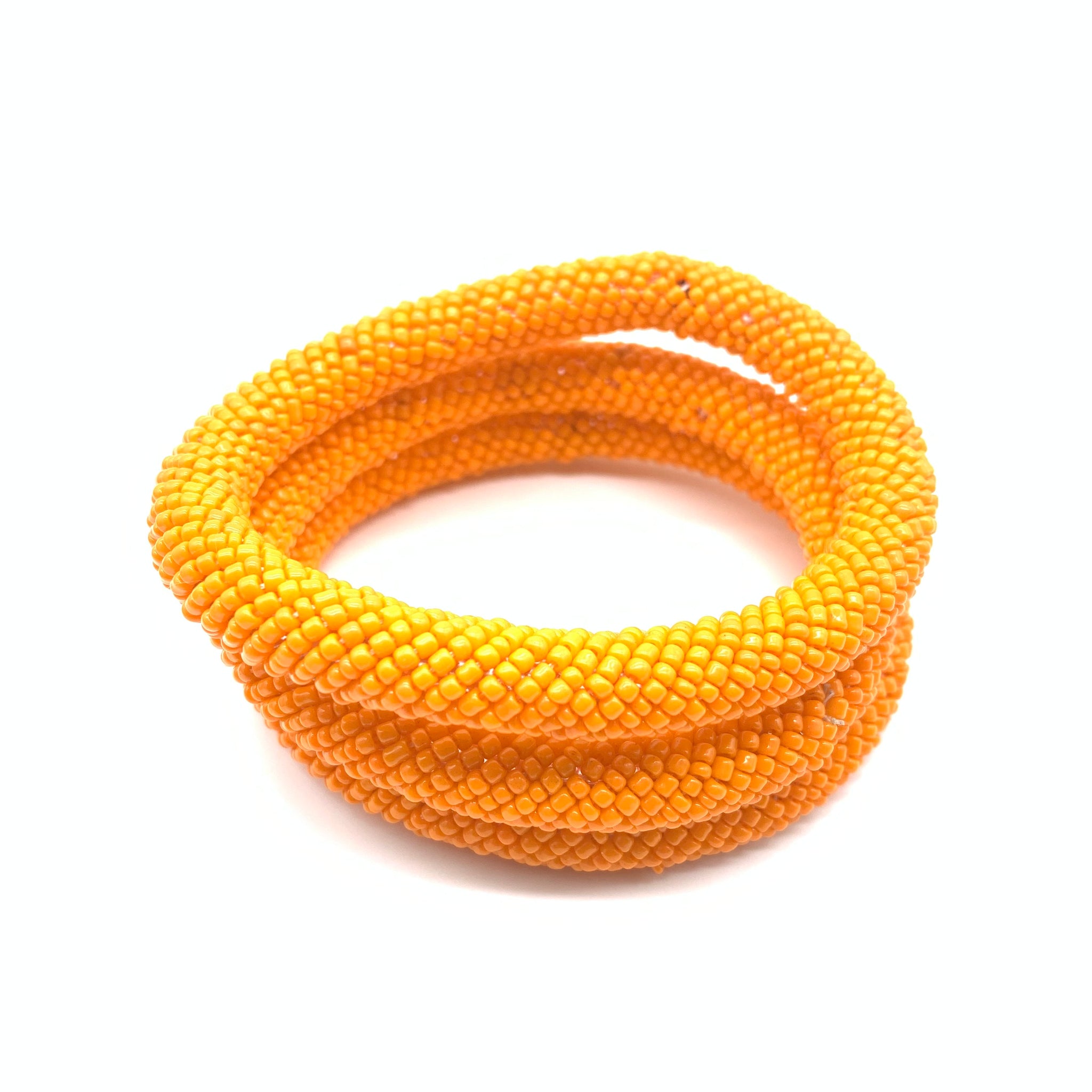 Beaded Bangle-Orange