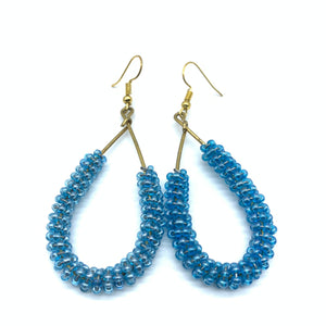 Beaded Earrings Nuru-Blue 2