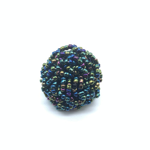 Beaded Ring- Metallic Multi Colour Variation