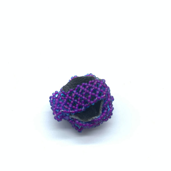 Beaded Ring- Purple Variation