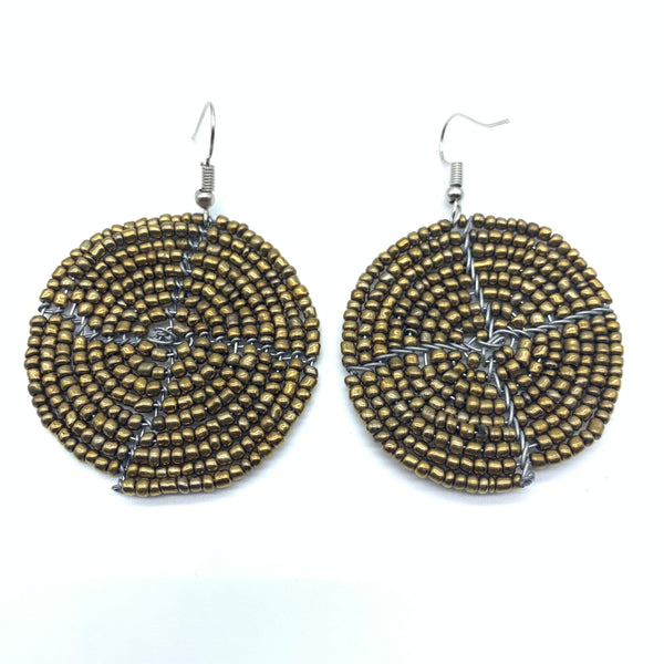 Beaded Earrings Duni-Gold