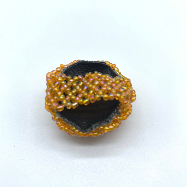 Beaded Ring-Orange Variation