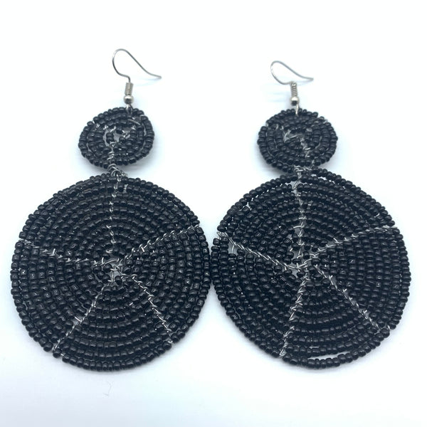 Beaded Earrings- Black Variation