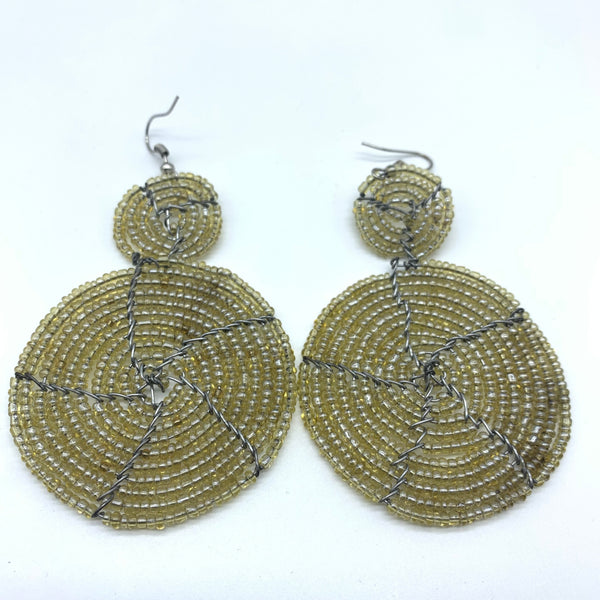 Beaded Earrings- Champagne Variation