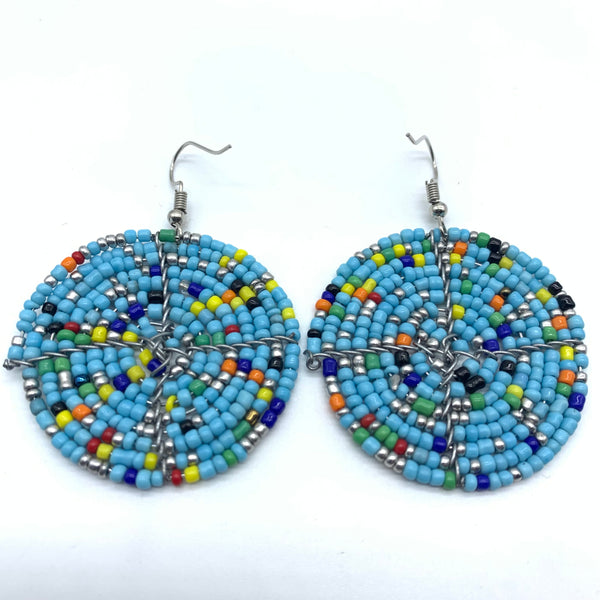 Beaded Earrings Duni-Blue 2