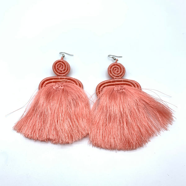 Thread Earrings Meza-Pink Variation