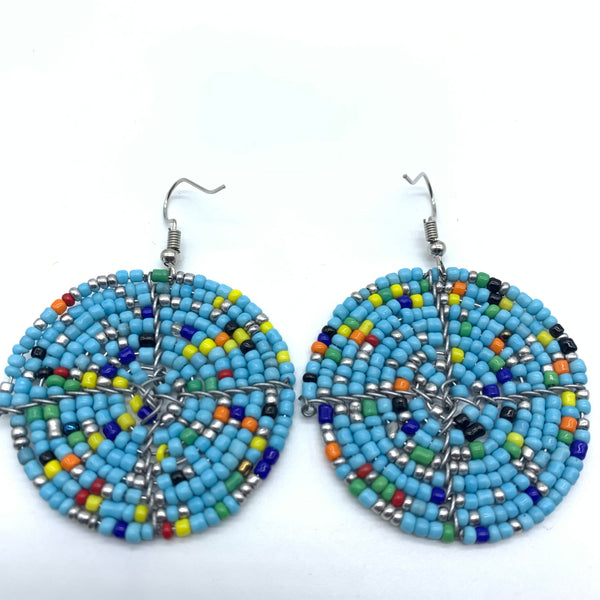 Beaded Earrings Duni-Blue 2