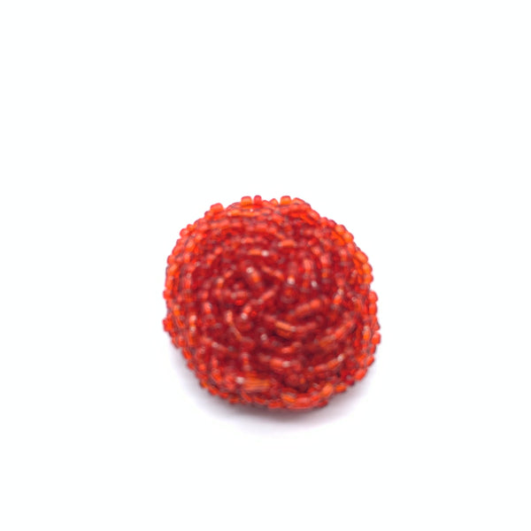 Beaded Ring-  Red Variation 2