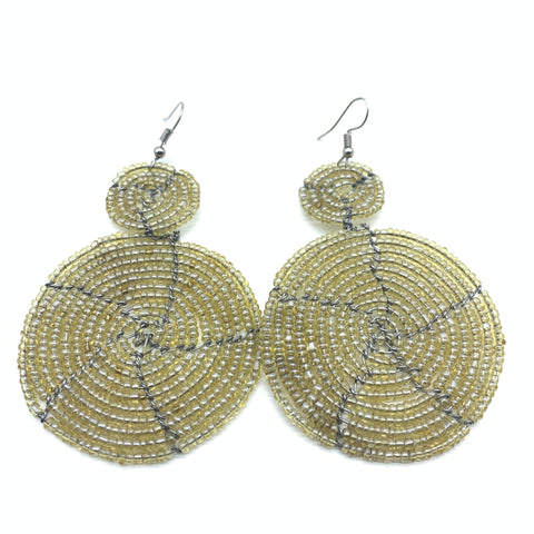 Beaded Earrings- Champagne Variation