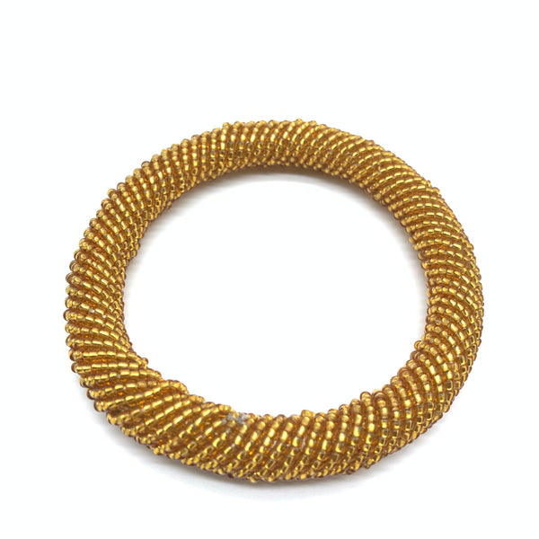 Beaded Bangle-Gold 3