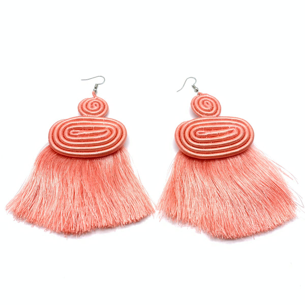 Thread Earrings Meza-Pink Variation