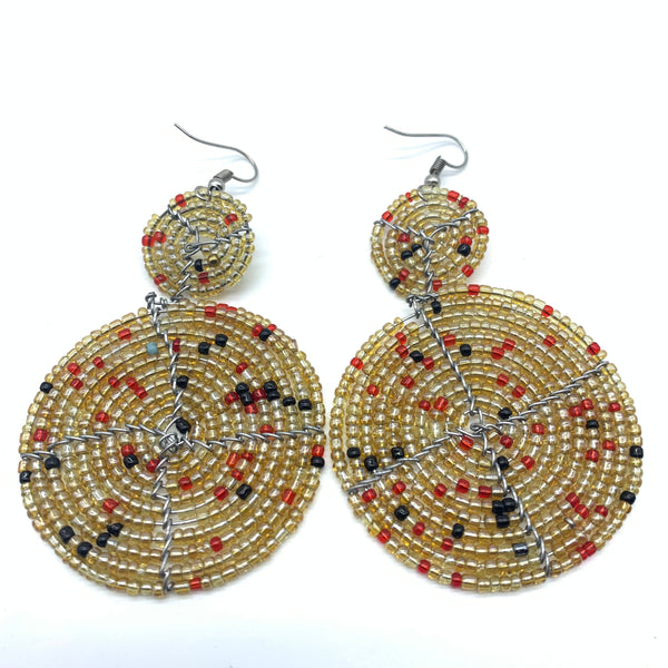 Beaded Earrings- Champagne Variation 2