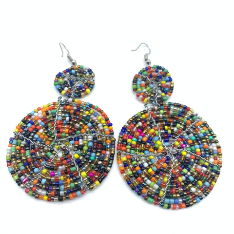 Beaded Earrings-Multi Colour 10