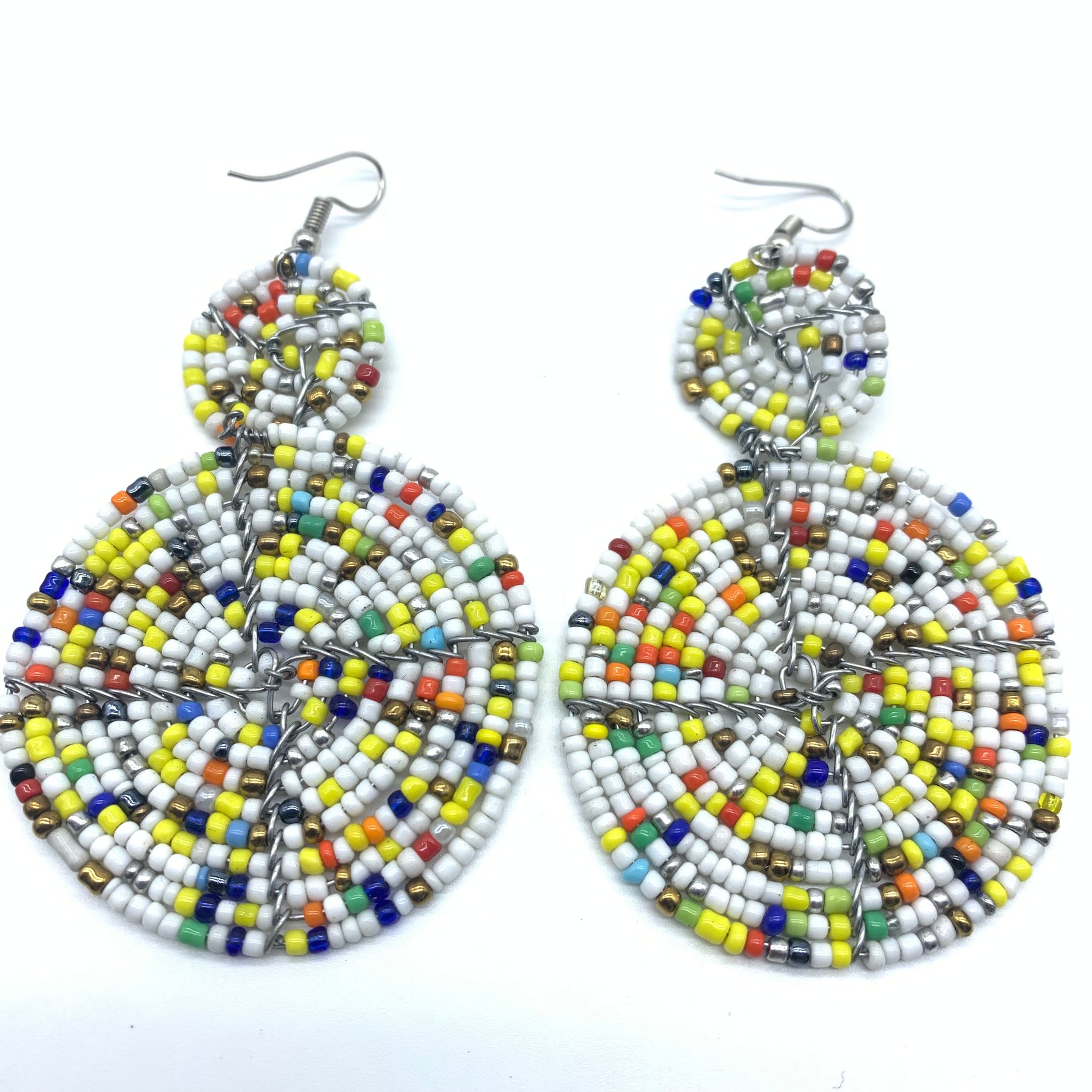 Beaded Earrings-Multi Colour 11