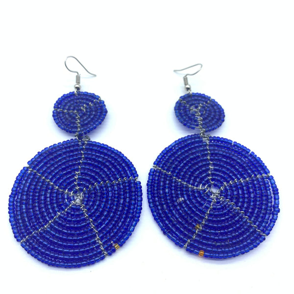 Beaded Earrings-Blue Variation 6