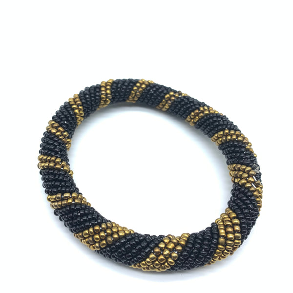 Beaded Bangle-Black 5