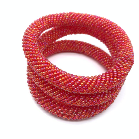 Beaded Bangle-Pink 3