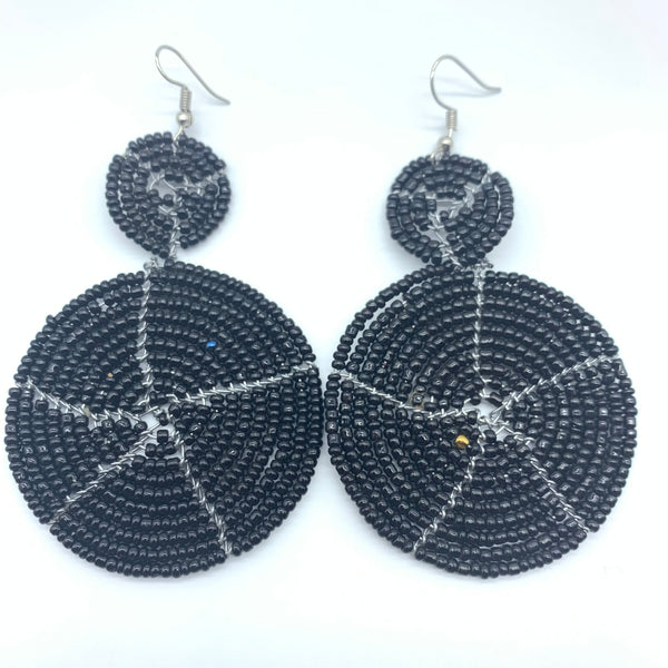 Beaded Earrings- Black Variation 3