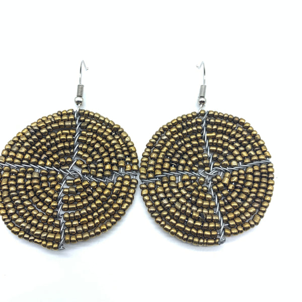 Beaded Earrings Duni-Gold