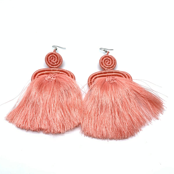 Thread Earrings Meza-Pink Variation